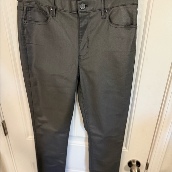 White House Black Market Gray Skinny Jeans with Smooth Denim Finish - Picture 10 of 12
